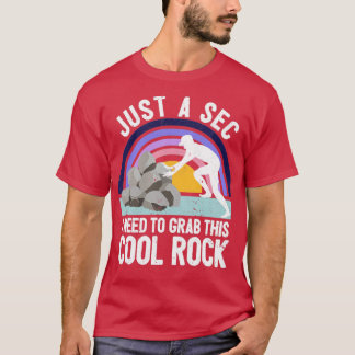 Camiseta Geólogo de la cacería de rock gracioso Rock Hunter
