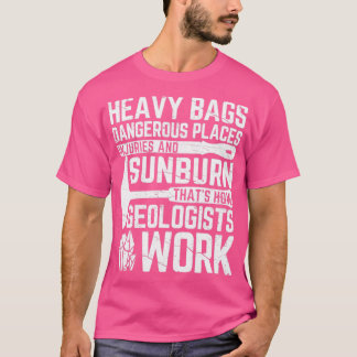 Camiseta Geólogo divertido de geología rock cazando bolsas 