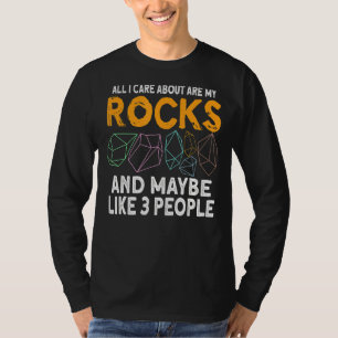 Camiseta Geólogo geológico de piedra de la caza de rock de 