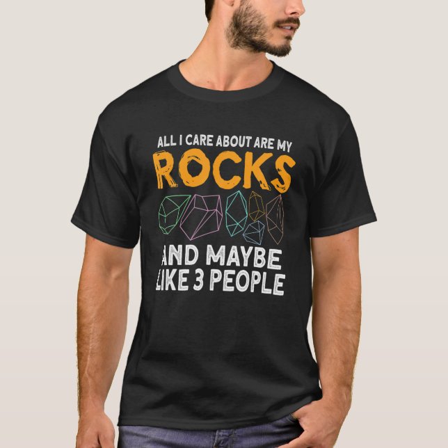 Camiseta Geólogo geológico de piedra de la caza de rock de  (Anverso)
