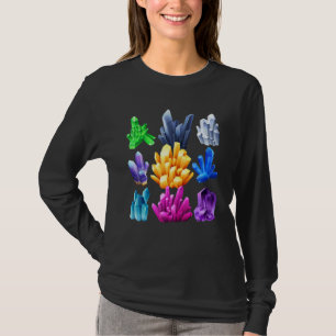Camiseta Geólogo Mineral Recopilando Ciencia Paleontóloga