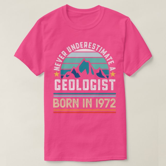Camiseta Geólogo nacido en 1972 50º regalo de geología de c (Diseño del anverso)