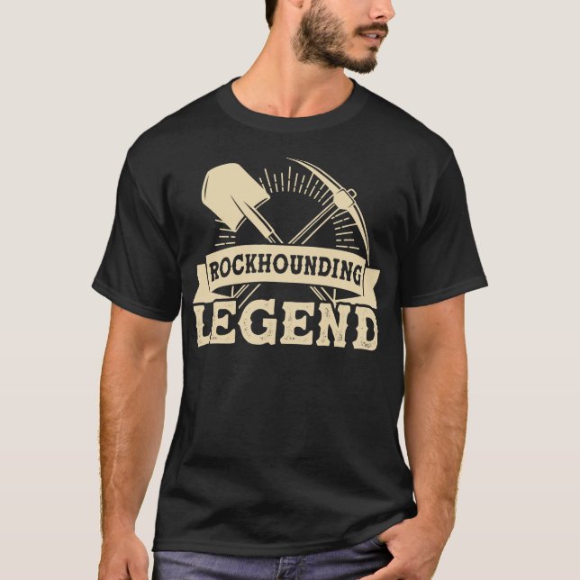 Camiseta Geólogo Rockhounding Legend Rockhounder (Anverso)