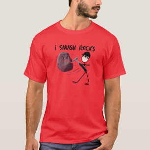 Camiseta Geólogo Stickman "que el choque oscilo "