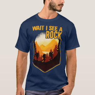 Camiseta Geólogo ve una roca