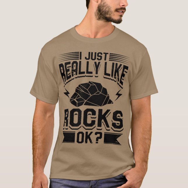 Camiseta Geology I Just Really Like Rocks girl (Anverso)