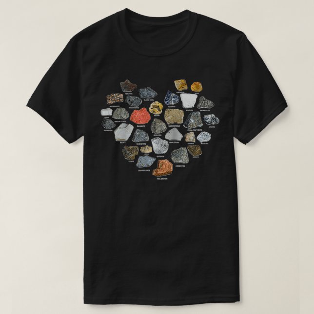 Camiseta Geology Ores Minerals Gems and Crystals Rock Colle (Diseño del anverso)