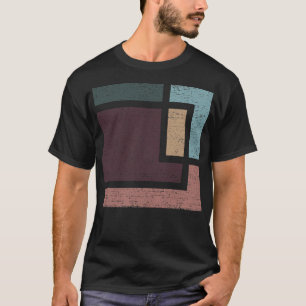 Camiseta Geometría abstracta con los tonos de la Tierra en