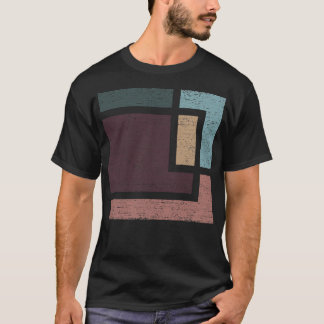 Camiseta Geometría abstracta con los tonos de la Tierra en 