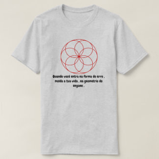 Camiseta Geometria com frase