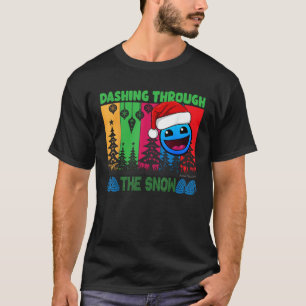 Camiseta Geometría corriendo a través de la nieve Juego de 