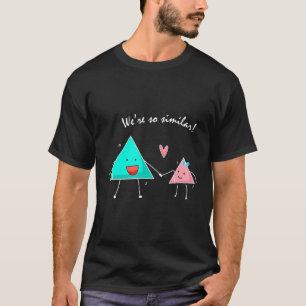Camiseta Geometría Cute Triángulos Similares Matemáticas