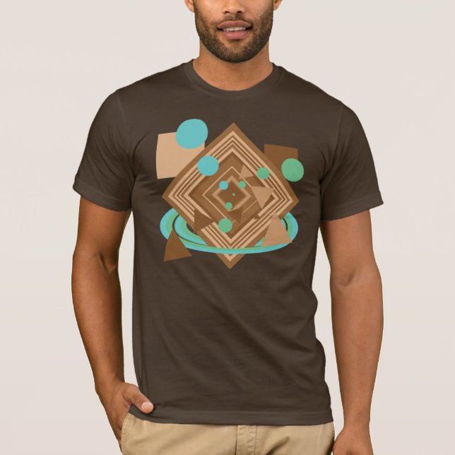 Camiseta Geometría de chocolate de fábrica (Anverso)