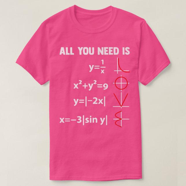 Camiseta Geometría de ciencias matemáticas de ecuación de m (Diseño del anverso)