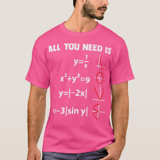 Camiseta Geometría de ciencias matemáticas de ecuación de m