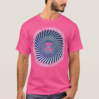 Camiseta Geometría De Ilusión Óptica Pi Day Math Geek Nerd