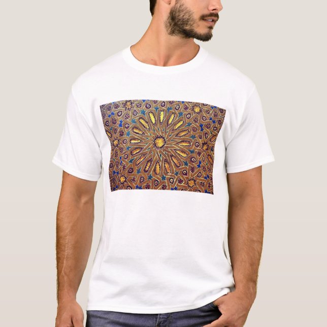 Camiseta geometría de la decoración del Islam del mosaico (Anverso)