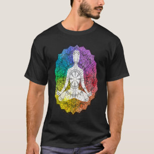 Camiseta Geometría de Mandala Gráfico Espiritual