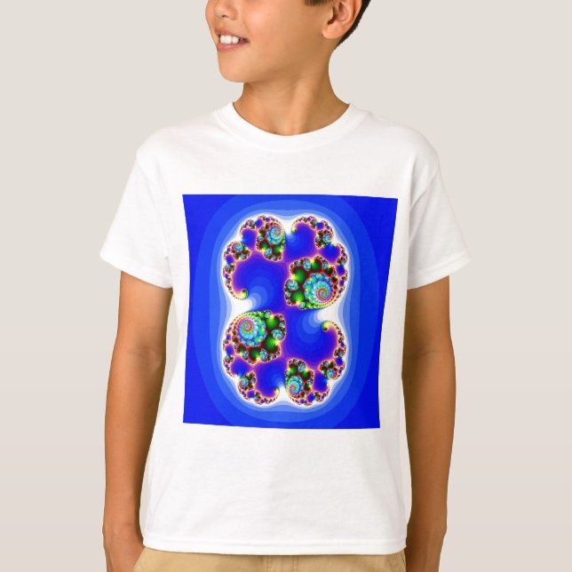 Camiseta Geometría determinada determinada del fractal de (Anverso)