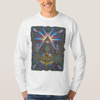 Camiseta Geometría Masónica de Neón