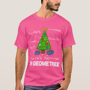 Camiseta Geometría matemática Árbol de Navidad Geometree re