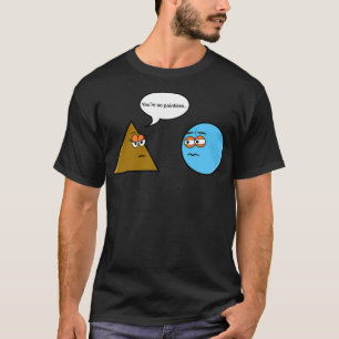 Camiseta geometría matemática chiste nerd triángulo de prof