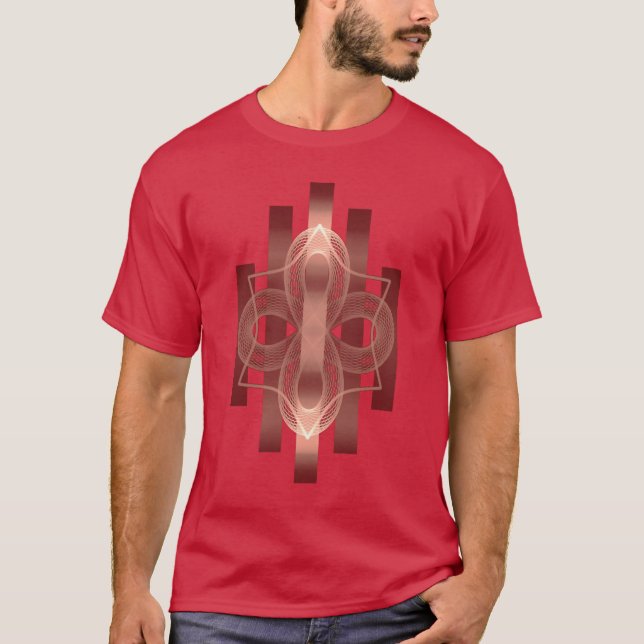 Camiseta Geometría sagrada básica de los hombres (Anverso)
