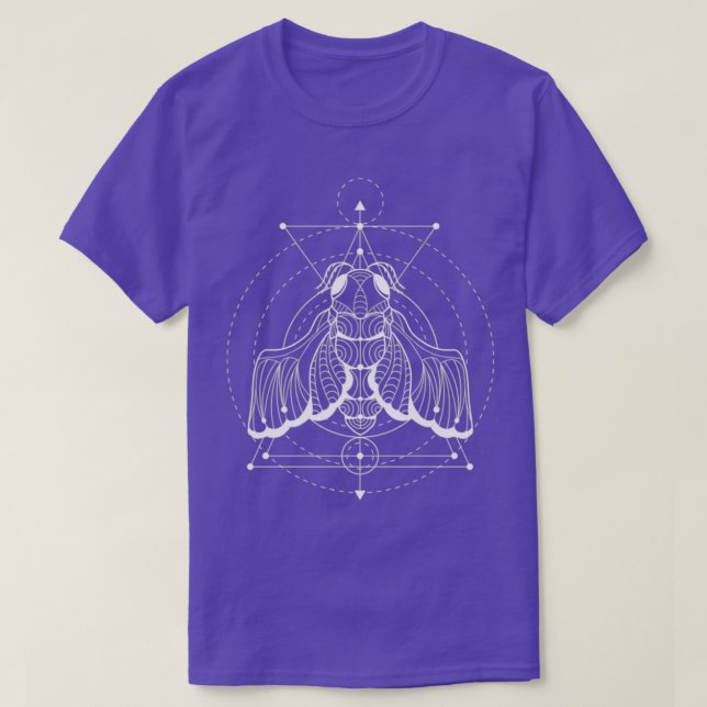 Camiseta Geometría sagrada de Cicada oculta (Diseño del anverso)