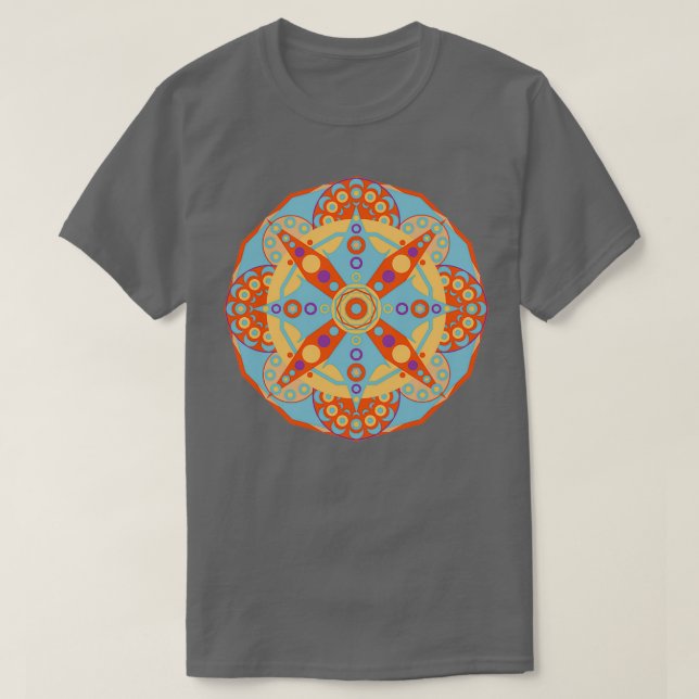 Camiseta Geometría sagrada de positividad Mandala (Diseño del anverso)