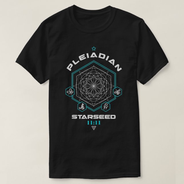 Camiseta Geometría sagrada del código de luz estelar de Ple (Diseño del anverso)