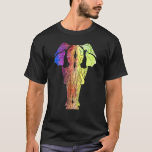 Camiseta Geometría sagrada: elefante colorido animal asiáti