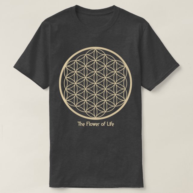 Camiseta Geometría sagrada La flor de la vida (Diseño del anverso)