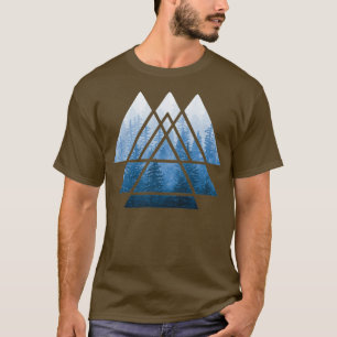Camiseta Geometría sagrada triángulos melosos del bosque 1