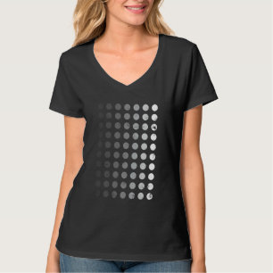 Camiseta Geometría Transparente Sólida de Círculo Geométric