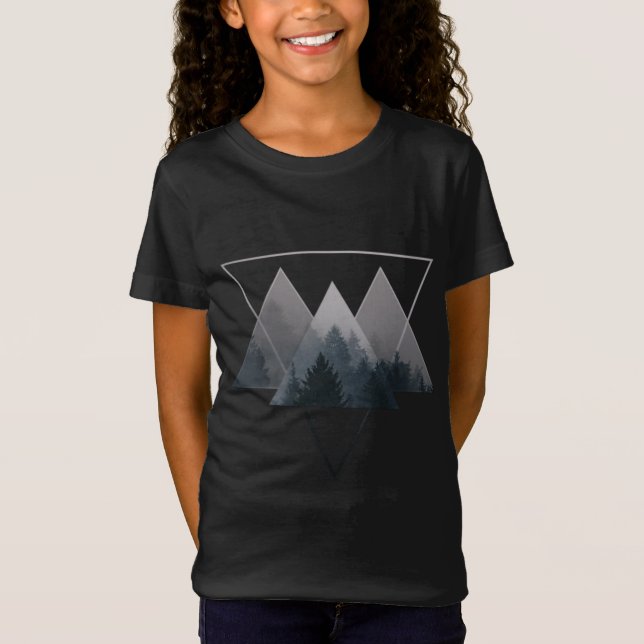 Camiseta Geometría Triángulos Misty Fores (Anverso)
