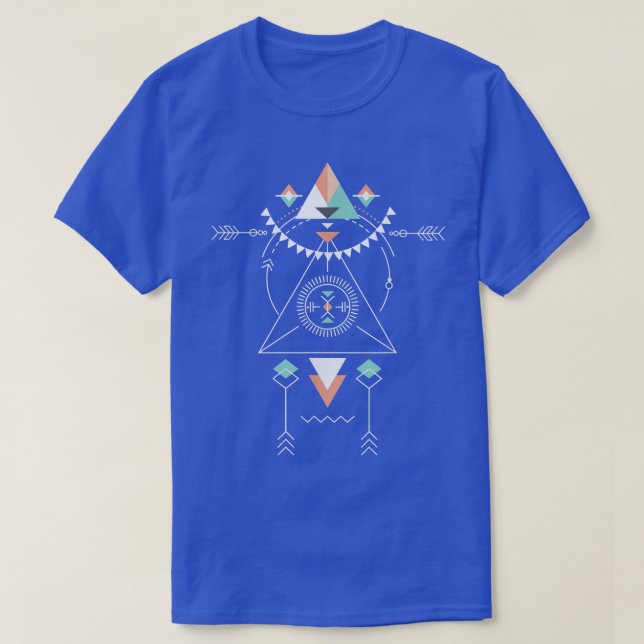 Camiseta Geometría y regalo sagrados Aztec Dreamcatcher G99 (Diseño del anverso)