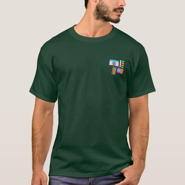 Camiseta Geometric Colorblock For Men's Tee (Anverso)