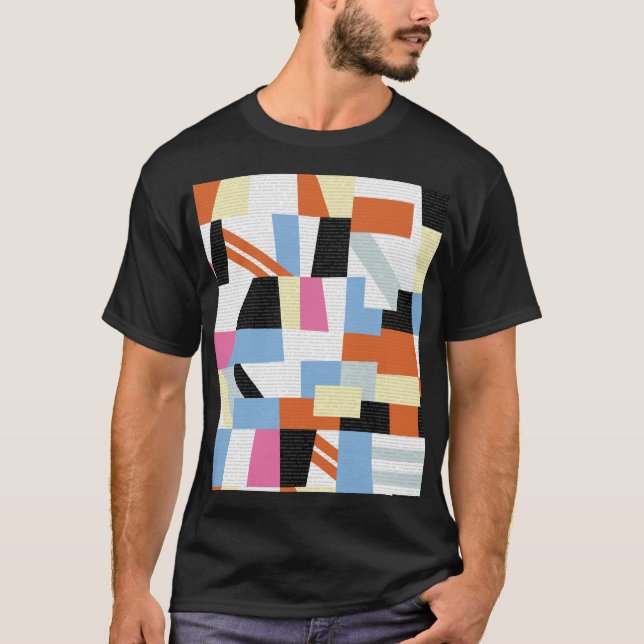 Camiseta Geometric creativa: diseño de patrones de longitud (Anverso)