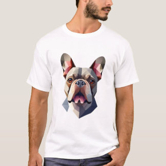 Camiseta Geometric Frenchie Head