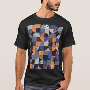 Camiseta Geometric Handdrew: Doodles Creativos Sin Marea.