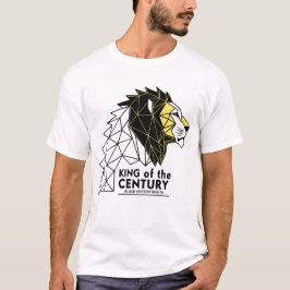 Camiseta Geometric Lion King of the Century Black History M