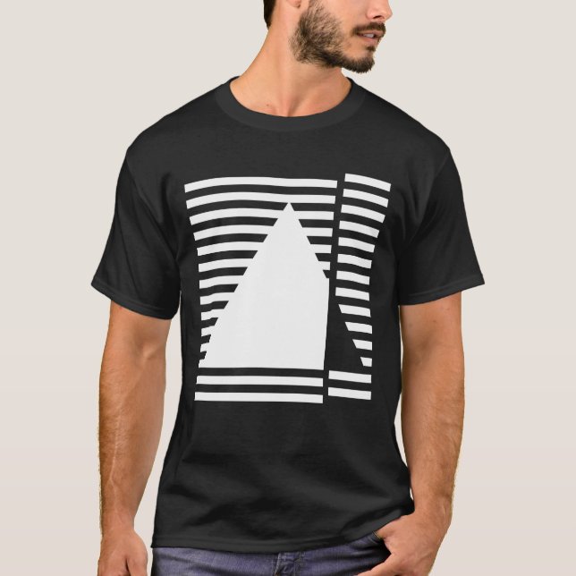 Camiseta Geometric traingle Bauhaus inspired design (Anverso)