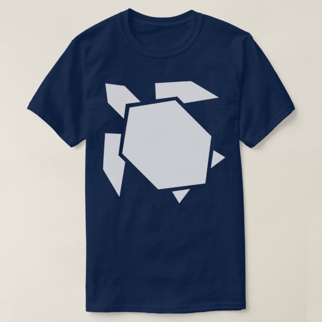 Camiseta Geometric turtle origami style (1) (Diseño del anverso)