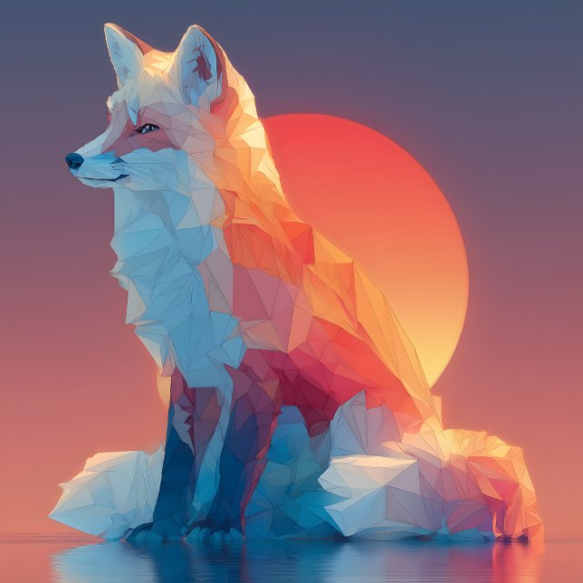 Camiseta Geometric Wolf Silhouette |Modern Polygon Wildlife (Subido por el creador)
