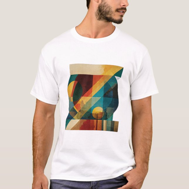 Camiseta Geometric “Z” – Abstract Mid-Century Monogram (Anverso)