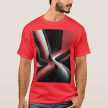 Camiseta geométrica abstracta para hombres