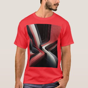Camiseta geométrica abstracta para hombres