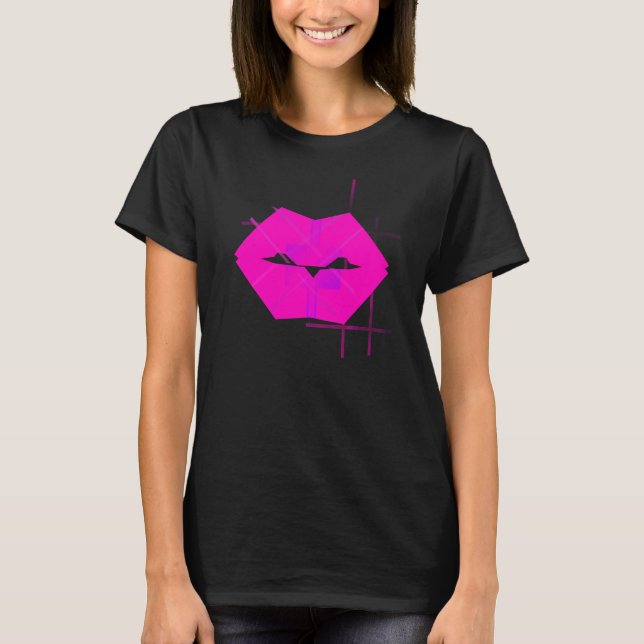 Camiseta Geométrica Hot Lips (Anverso)
