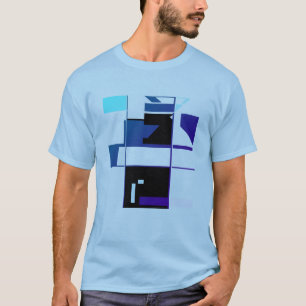 Camiseta Geométrica inspirada en MCM, obra negra de la mari