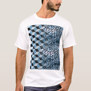 Camiseta Geométrica Leopard, Diseño de Piel Animal.